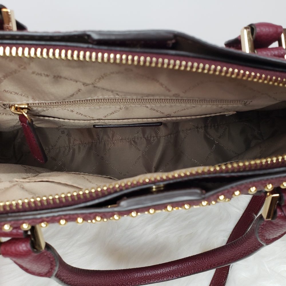 Rare MICHAEL KORS Adele Large Dome Satchel Purse - Picture 5 of 9